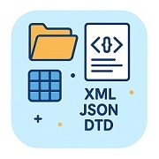 Semi-Structured Data course illustration: XML, JSON, XPath/XQuery