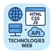 Web Applications Technologies course illustration: HTTP, REST, Django, FastAPI, React